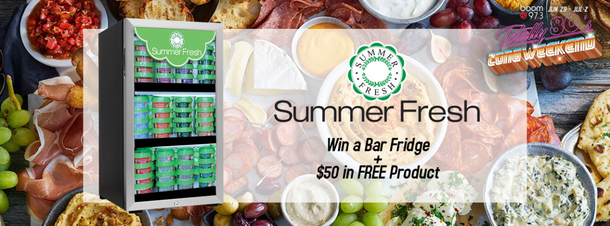 Win a Bar Fridge + $50 Gift Cards to Summer Fresh - Totally 80's Long Weekend