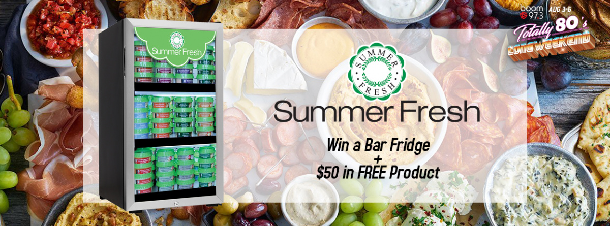 Win a Bar Fridge + $50 Gift Cards to Summer Fresh - Totally 80's Long Weekend