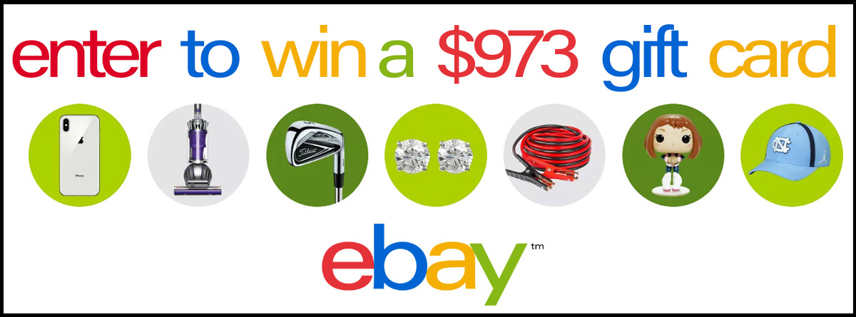 Enter to win $973 to spend on eBay!