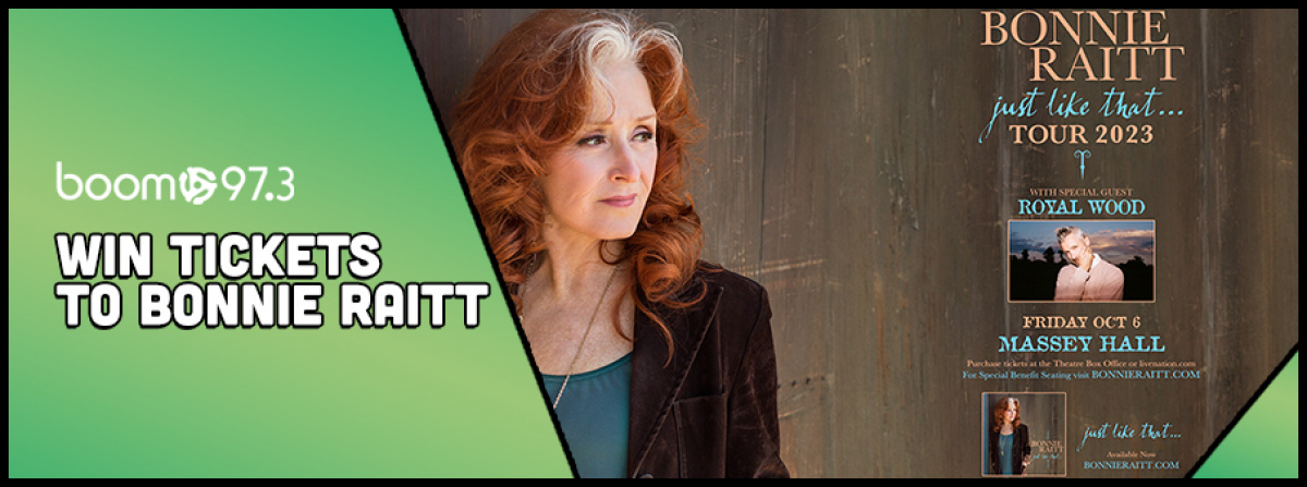 Win tickets to see Bonnie Raitt