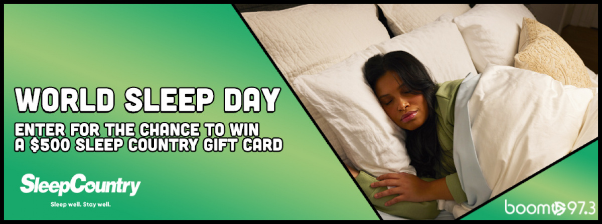 Win a $500 Sleep Country Gift Card
