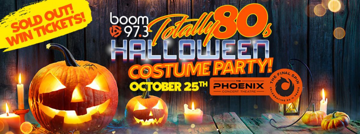 Win tickets to boom's Totally 80's Halloween Costume Party!